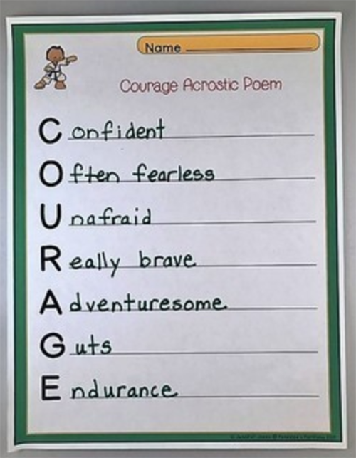 acrostic poem  